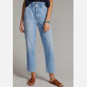 Mother Yoyo Ruffle Greaser Ankle Jeans in Crafty Side